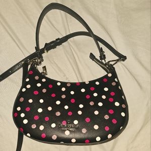 Kate Spade Staci Crosbody Black/Pink polka dot